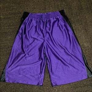 Cozy Purple and Black Kids Pajama Bottoms